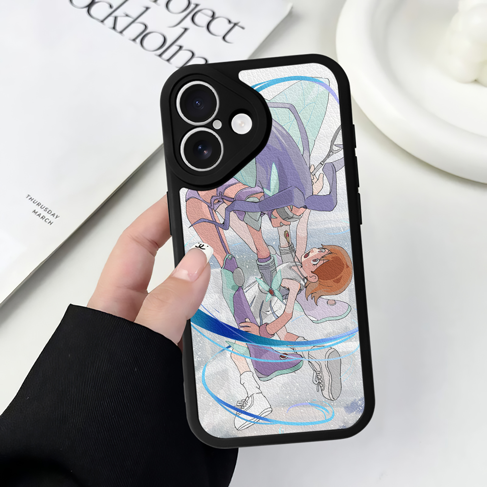 （画像用） Digimon デジタルモンスター/デジモン 【iPhone 16シリーズ対応】シリコンスマホケース（レザー調） 材質：シリコン